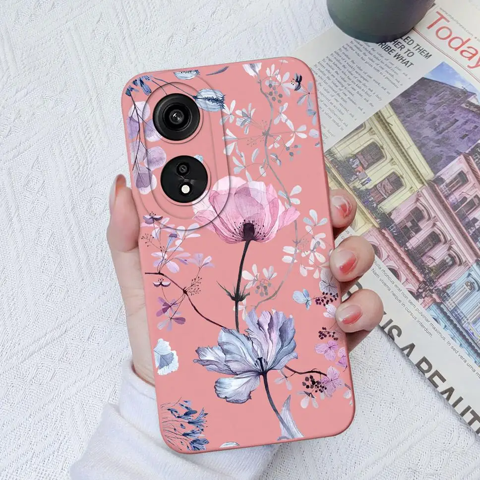 Floral Design Soft Silicone Phone Cover – Fashionable and Protective