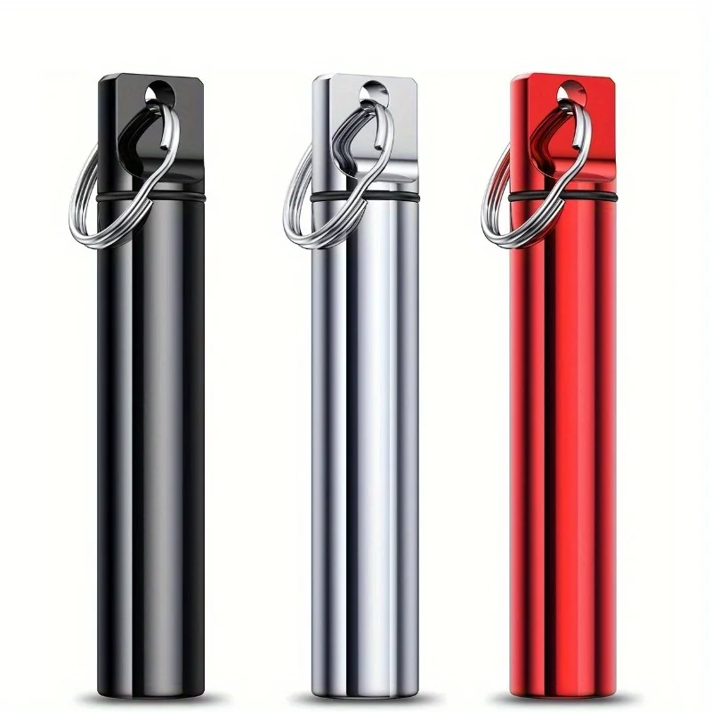 2pcs Portable Toothpicks Holder, Toothpicks Pocket Case with Keychain for Outdoor Picnic and Camping Trave