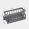 Space Saving Kitchen Sink Dish Rack Sponge Holder Water Drain Basket Countertop Storage Organizer for Cleaning Supplies 6