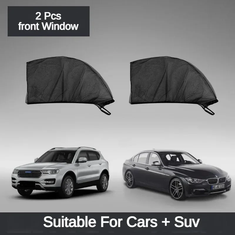Universal Car Sunshade UV Protection Anti-Mosquito Blackout Side Curtain