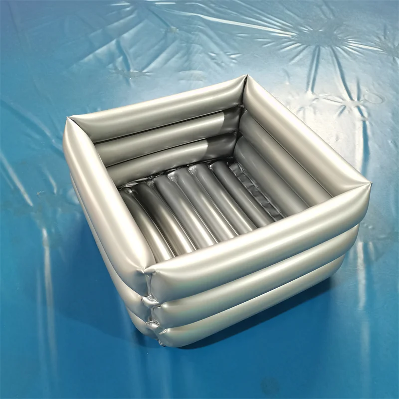 Folding Bathtub Collapsible Foot Soak Tub Inflatable Feet Soak Tub Portable Body Washing Basin Travel Foot PVC Basin