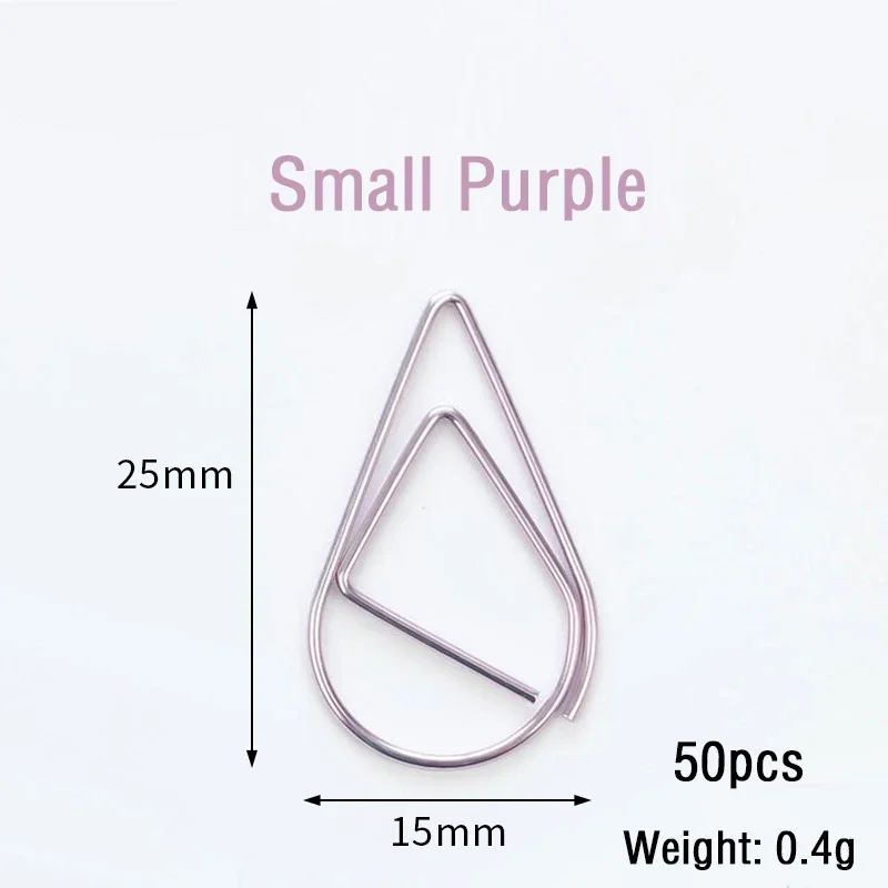 Mini Heart Paper Clips - Gold & Rose Gold Binder Accessories Set (30/50 pcs)
