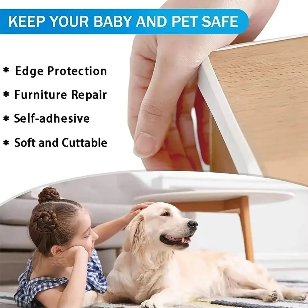 U-Shaped Self-Adhesive Rubber Edge Protector – 2M Safety Guard Strip