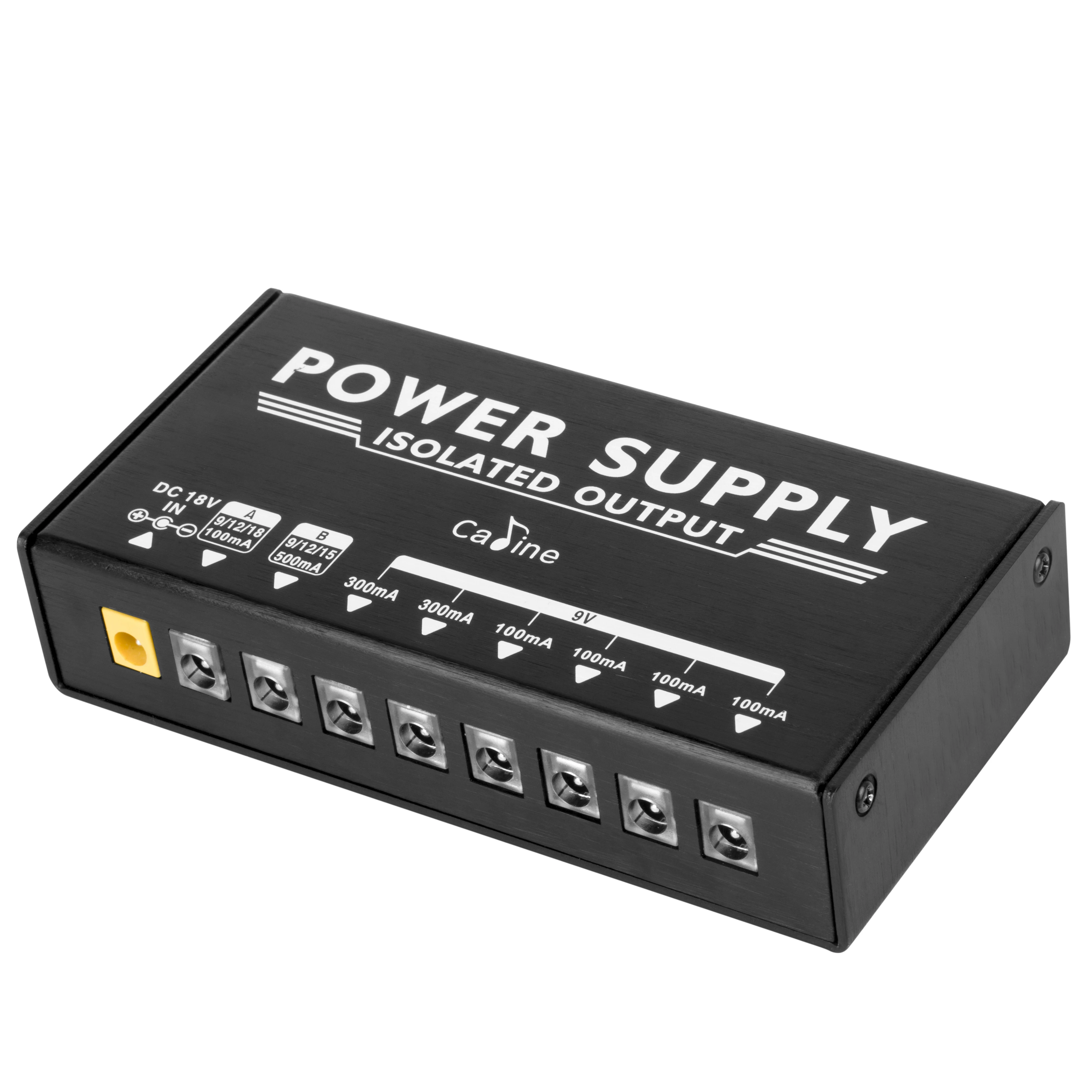 Guitar Pedal Power Supply Effect Pedal Power Supply 8 Isolated Outputs 9V 12V 15V 18V Anti-interference 18W Adapter 10 Cables
