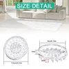 Carpet Protectors 8Pcs Spiked Caster Cups Floor Saver Pads Clear Spiked Floor Castor Cups Spiked Furniture Cup 6