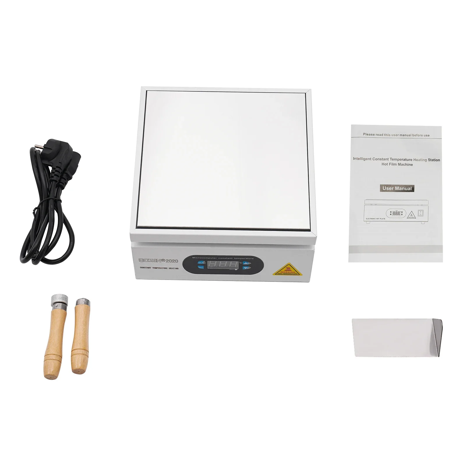 Microcomputer Electric Hot Plate 700W Aluminum Alloy Heating Plate 32-932℉ Adjustable Temperature for PCB Repair