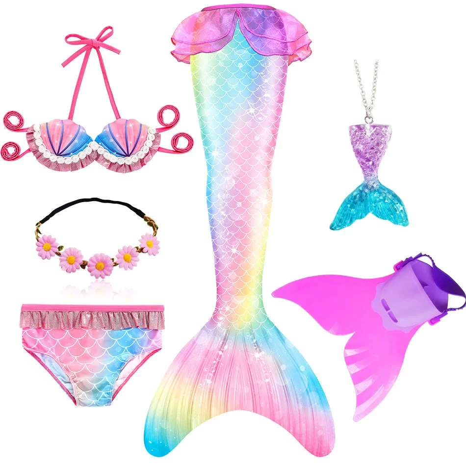 Mermaid Costume for Girls The Little Mermaid Tails Swimsuit Bikini Bathing Suit Halloween Swim Costume mermaid costume,cosplay costume