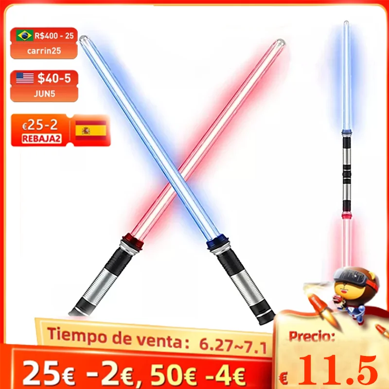 

Лазерный световой меч для мальчиков и девочек, 2 шт.