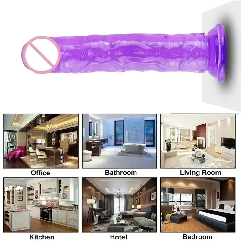 6 Colors Small Transparent Dildo Suction Cup Jelly Dick Women Erotic Anal Sex Toys Soft Clitori Vaginal Masturbators Penis