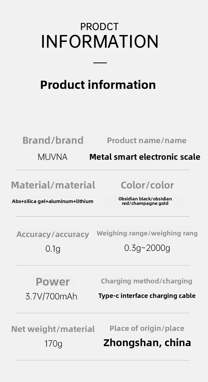 Metal Digital Coffee Scale