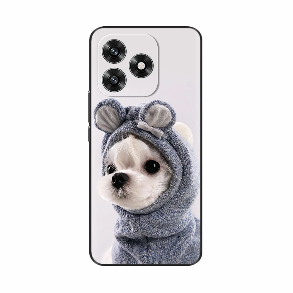 Black Silicone Shockproof Phone Case - Soft Back Cover and Protective Shell