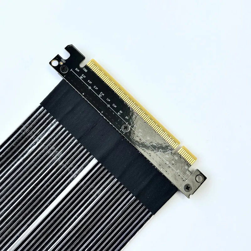 Verlängerungskabel PCI-E 4.0 Grafikkarte PCIe 4.0 x16 Gen4 256 Gbit/s 90 ° für RTX4090 RX7900xtx GPU-Verlängerungskabel für ATX-Chassis – Detail 5