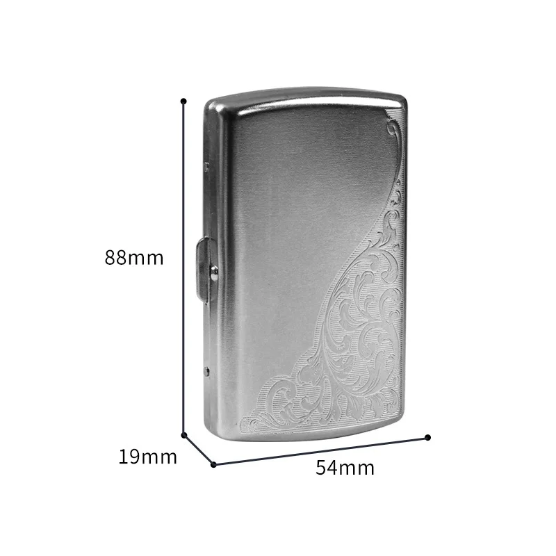 Sleek Metal Cigarette Storage Case - Elegant, Durable, and Portable Anti-Pressure Outdoor Smoking Box