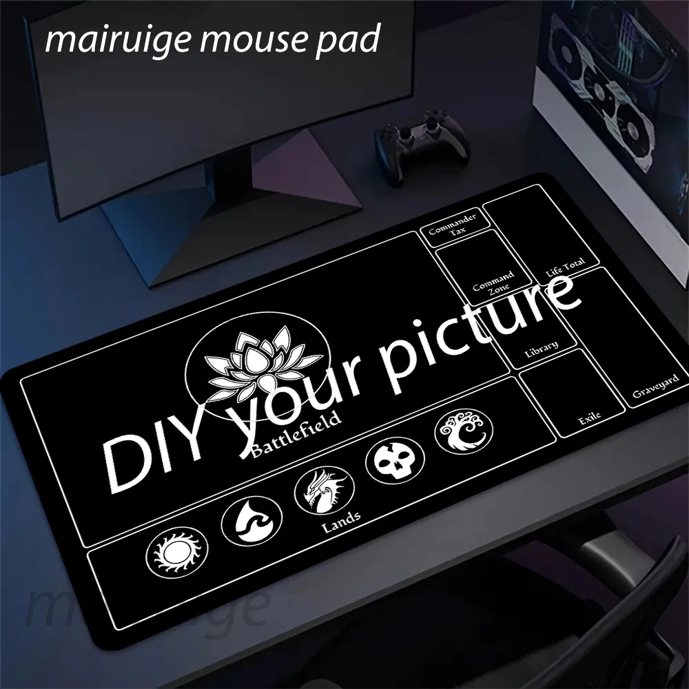 Customizable Anime-Themed Gaming Play Mat - Large Rubber Table Pad