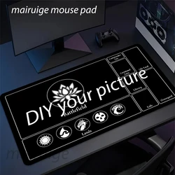 Customizable Anime - Themed Gaming Play Mat - Large Rubber Table Pad - 350X600X2MM (DIY playmat 6)