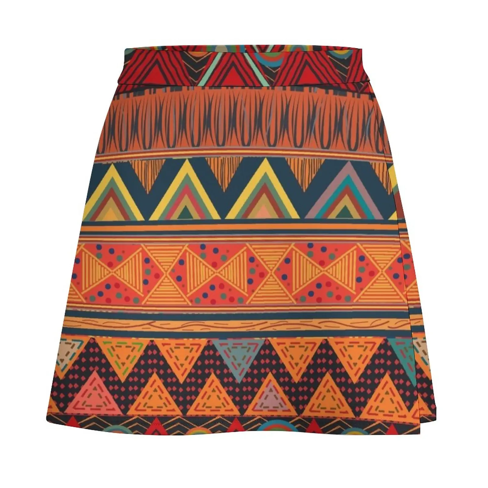 Tribal Ethnic (earth colors) Mini Skirt skirts for womens korean fashion