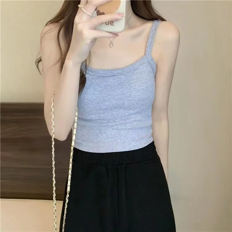 Crop Top Women Sexy Sleeveless Tops Fashion Female Underwear Lady's Camisole Girl Basic T-shirt Vest Lingerie Bras Tube Tops Hot