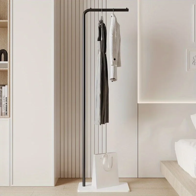 Scandinavian Modern Metal Valet Stand-Freestanding Multipurpose Suit Rack with Special Functions-Bedroom Clothing and Access