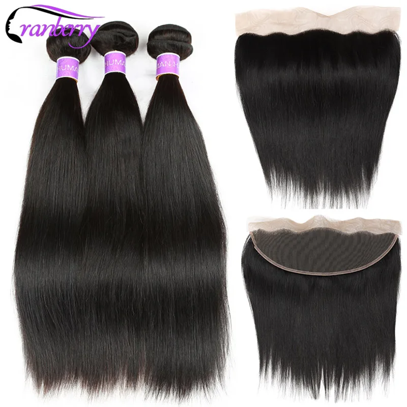 

Malaysian Straight Hair Bundles With Frontal 4 pcs/lot CRANBERRY Hair Weave Bundles With 13x4 Lace Closure Frontal Free Shipping