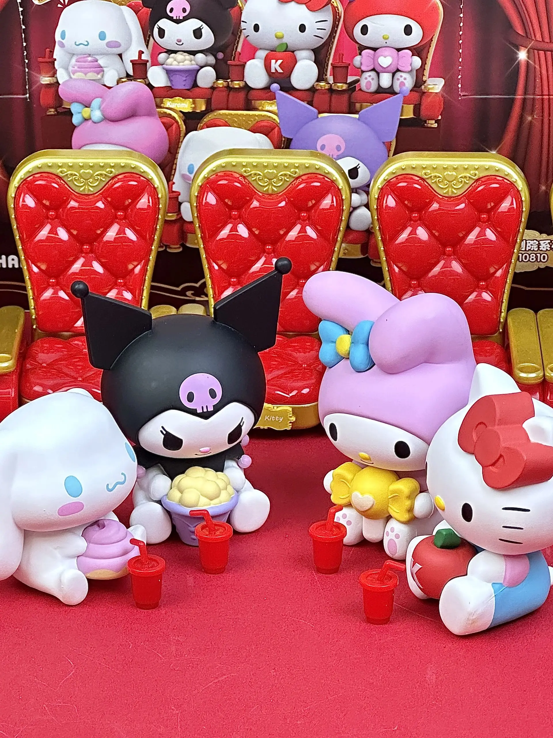 Personagens originais Sanrio Série de Teatro Action Figure, Hello Kitty  Melody Kuromi, Cartoon Image, Blind Box Toy, Presente infantil - AliExpress