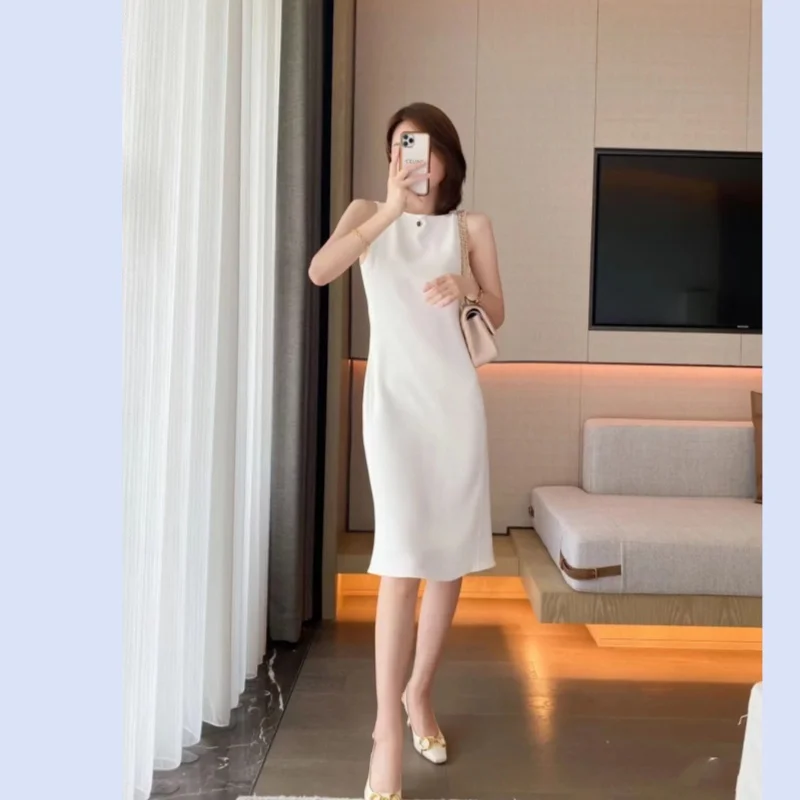 

Sleeveless Fish Tail Dress, New Commuter, 3D Cut Imported, Imported Triangle, Spring and Summer Row, 24