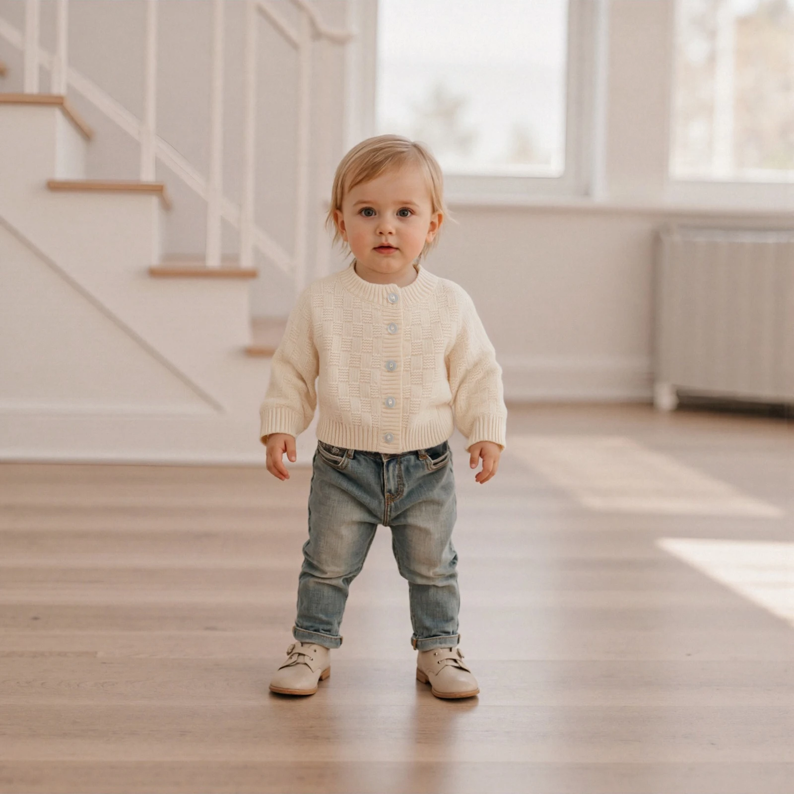 키즈 가을 니트 가디건 긴 소매 단색 버튼다운 따뜻한 겨울 스웨터 소녀 소년용