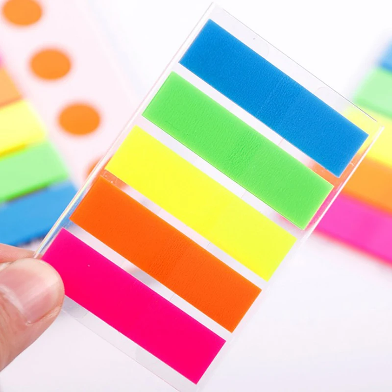 

100 Sheets Extremely Fine Sticky Notes Creative Colourful Instruction Classification Labels Stock Wholesale