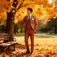 Elegant Mint Green 3 Piece Men's Slim Fit Business Suit Notch Lapel Tuxedo Blazer Vest Pants Set for Wedding Party Prom Groom