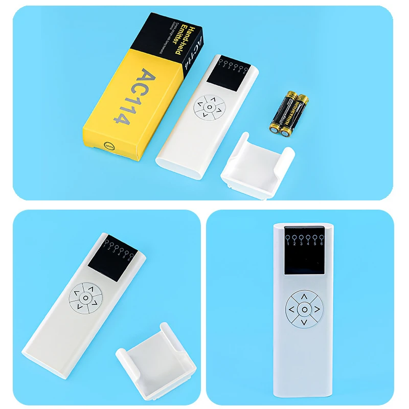 de rolo controle remoto a ok smart home 6 canais 433 ac114 06 03