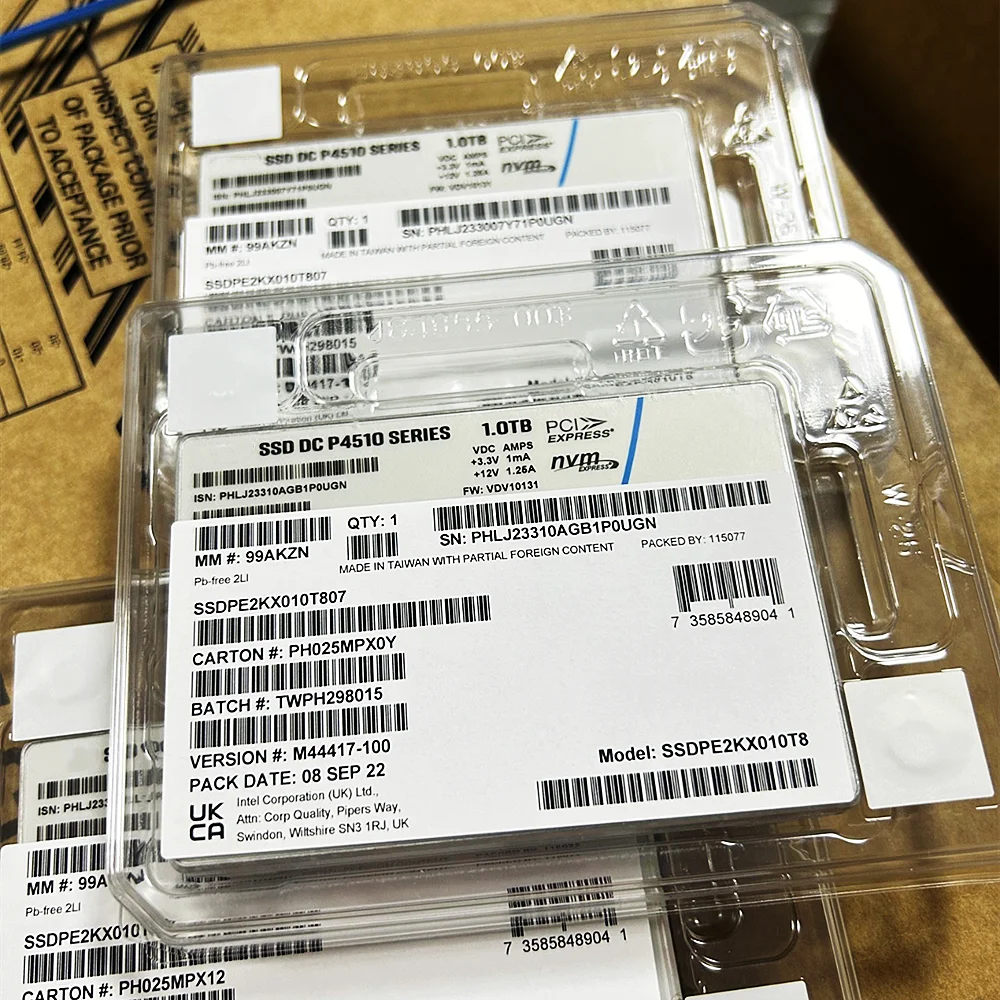 NVMe U.2 TLC SSD PCIe 3.0x4  SSD ָ Ʈ ̺, P4510 ø, 8TB, 4TB, 2TB, 1TB, 2.5 ġ, ǰ