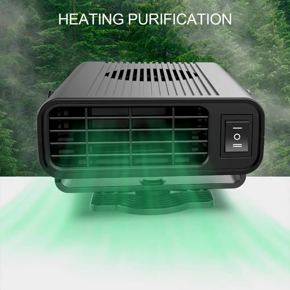 Car Heater Winter Portable Fan Electric 12/24V Windscreen Defroster Demister