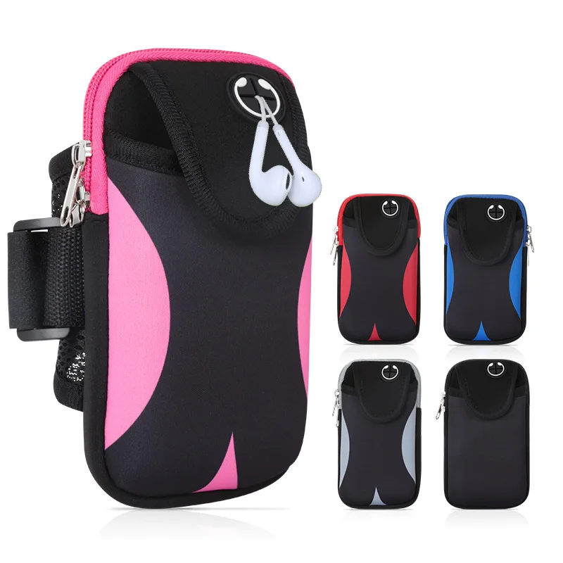 

Running Mobile Phone Arm Bag Multi-Functional Sports Arm Band Men's and Women's Outdoor Wrist Bag in Stock Wholesale Waterproof