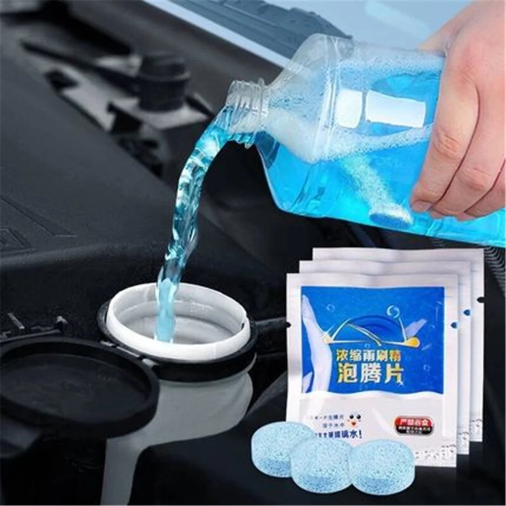 

10pcs car styling glass solid cleaner for Volvo Renault Opel Nissan Volkswagen VW Polo Passat B6 B5 Golf 4 5 7 6 Mk4