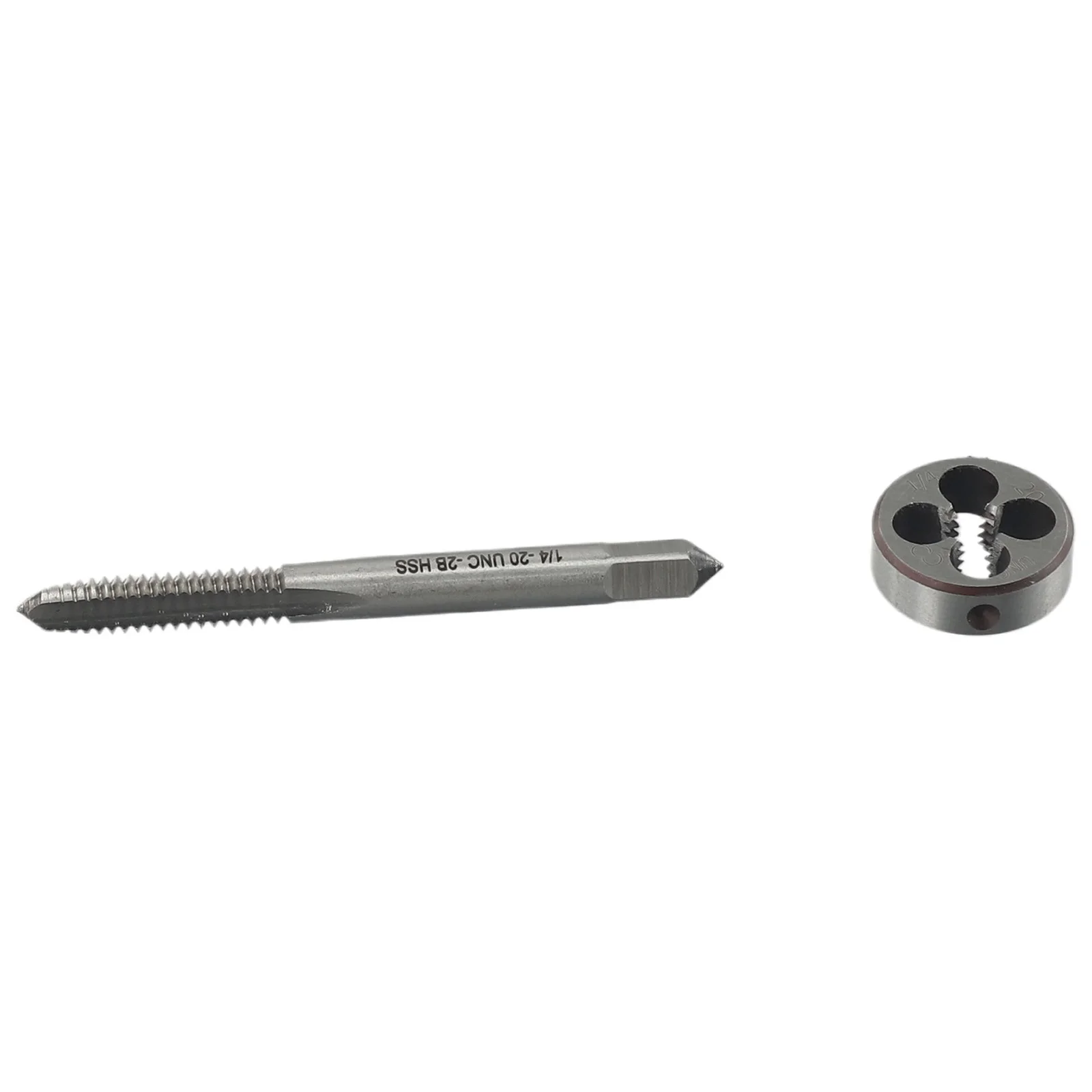 1/4"-20UNC Machine Thread Tap & Die Set HSS Right Hand Thread 1/4"-20 Screw Thread Tap Drill Die Set