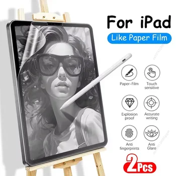 2 Pezzi Pellicola Protettiva Effetto Carta per iPad 13 11a Gen M4 M5 12.9 Air 11 M2 M3 5 4 3 10 9 9a 10a Generazione Mini 6 7