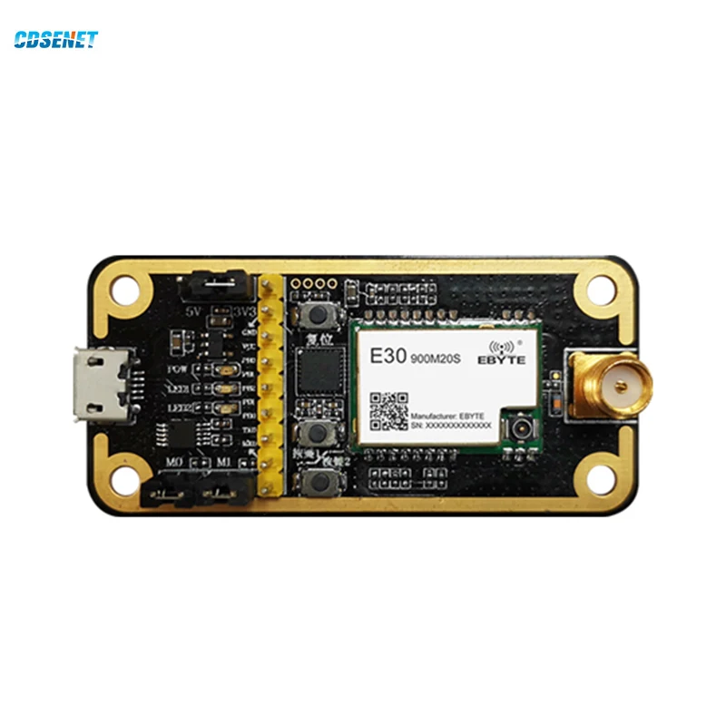 CDSENET USB to TTLTest Board Development Evaluation kit SI4438/4463 TXEN control With Rubber Anttenna E30-900MBL-01