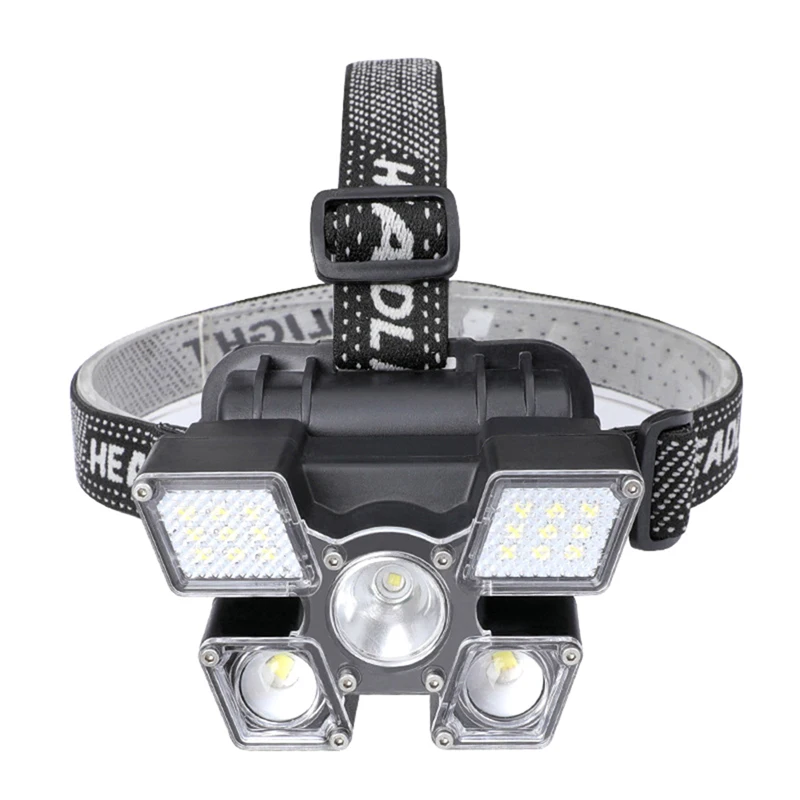 Outdoor Led Headlights Night Fishing Lights High Power Headlights COB Headlight Rechargeable