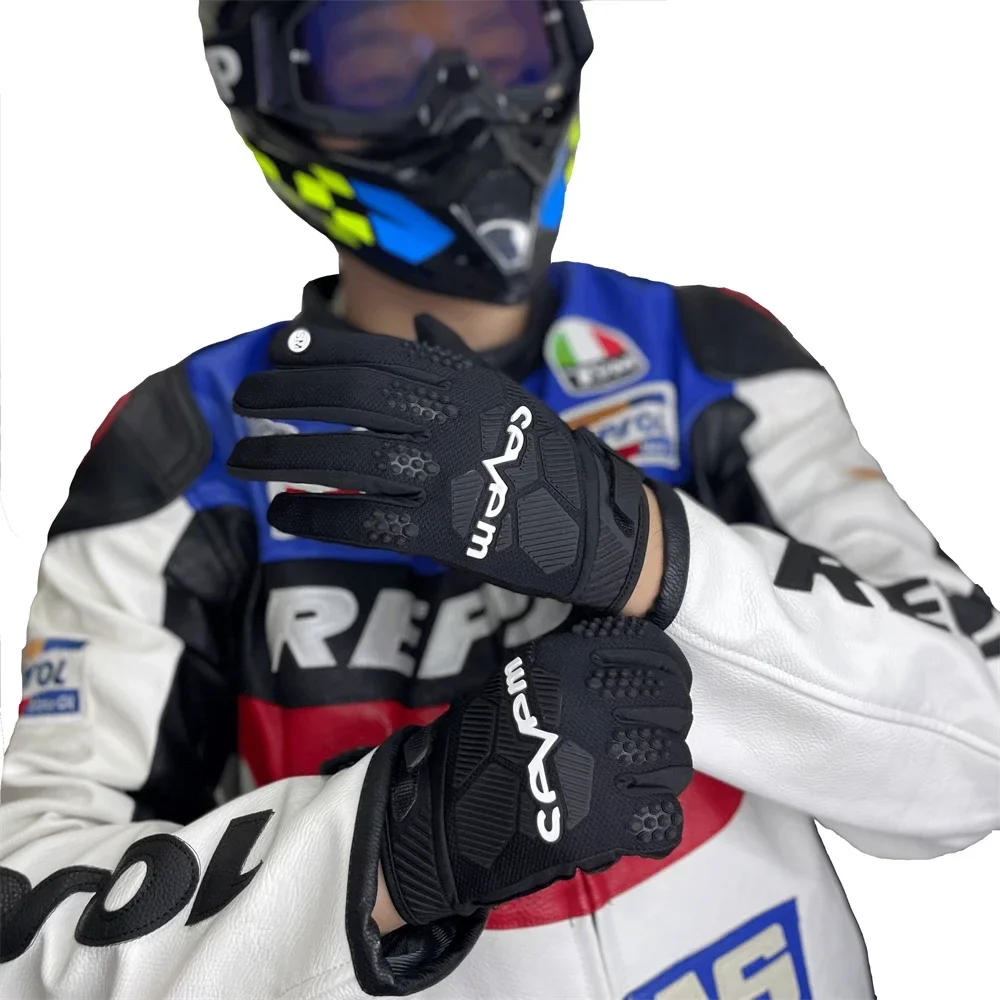 Motocross Racing Gloves Mens Women Breathable Offroad BMX MTB Mountain Bike Guantes Downhill Full Finger Motorcycle Gloves motorcycle gloves