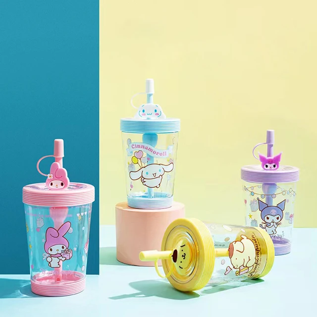 450ml Kawaii Creative Glass Cup With Lid Fashion Simple Sanrio My Melody  Cinnamorroll Cartoon Women Coffee Cup Straw Water Cup - Animation  Derivatives/peripheral Products - AliExpress