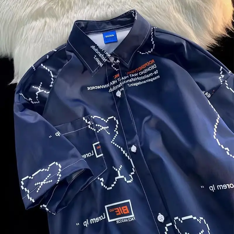 Летняя рубашка с коротким рукавом