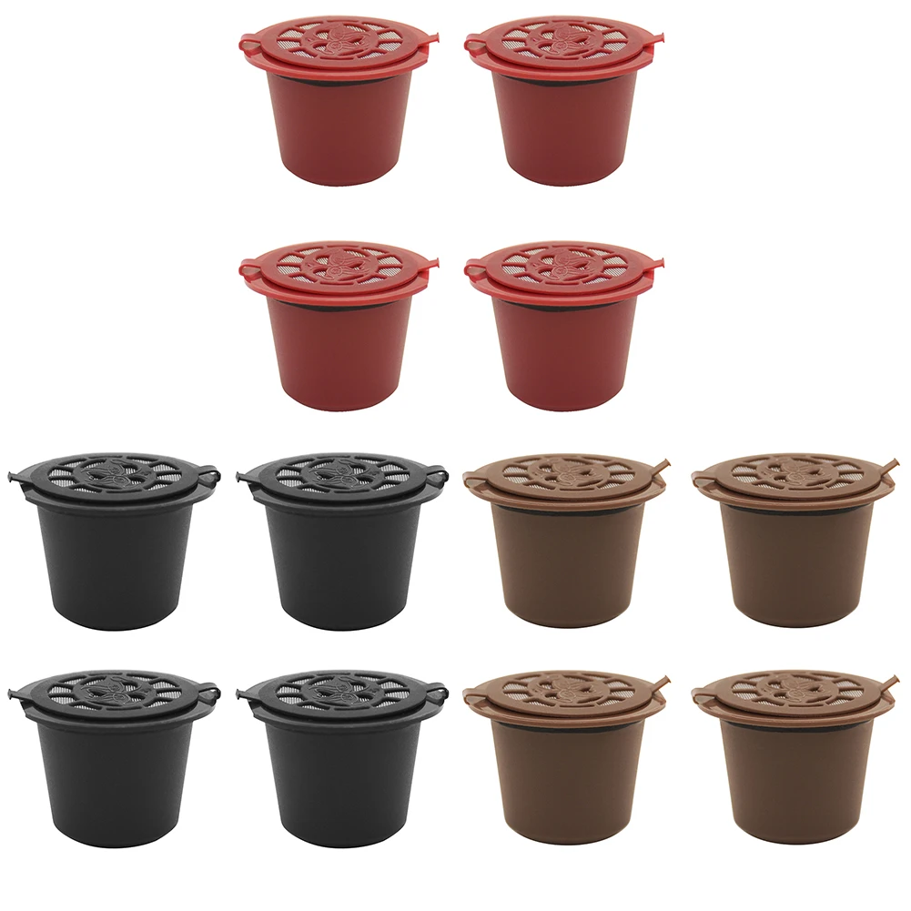 Refillable Coffee Capsule Filter 4pcs Compatible with Nesspresso Essenza Concept
