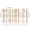 4pcs silicone baby food spoon, training spoon for babies over 6 months old, easy-to-grip tableware, Christmas gift 4