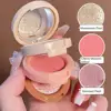 3 In 1 Matte Highlighter Blush Palette Pearly Blush Shiny Eyeshadow Multifunctional Face Makeup Palette women Cosmetics hot 1