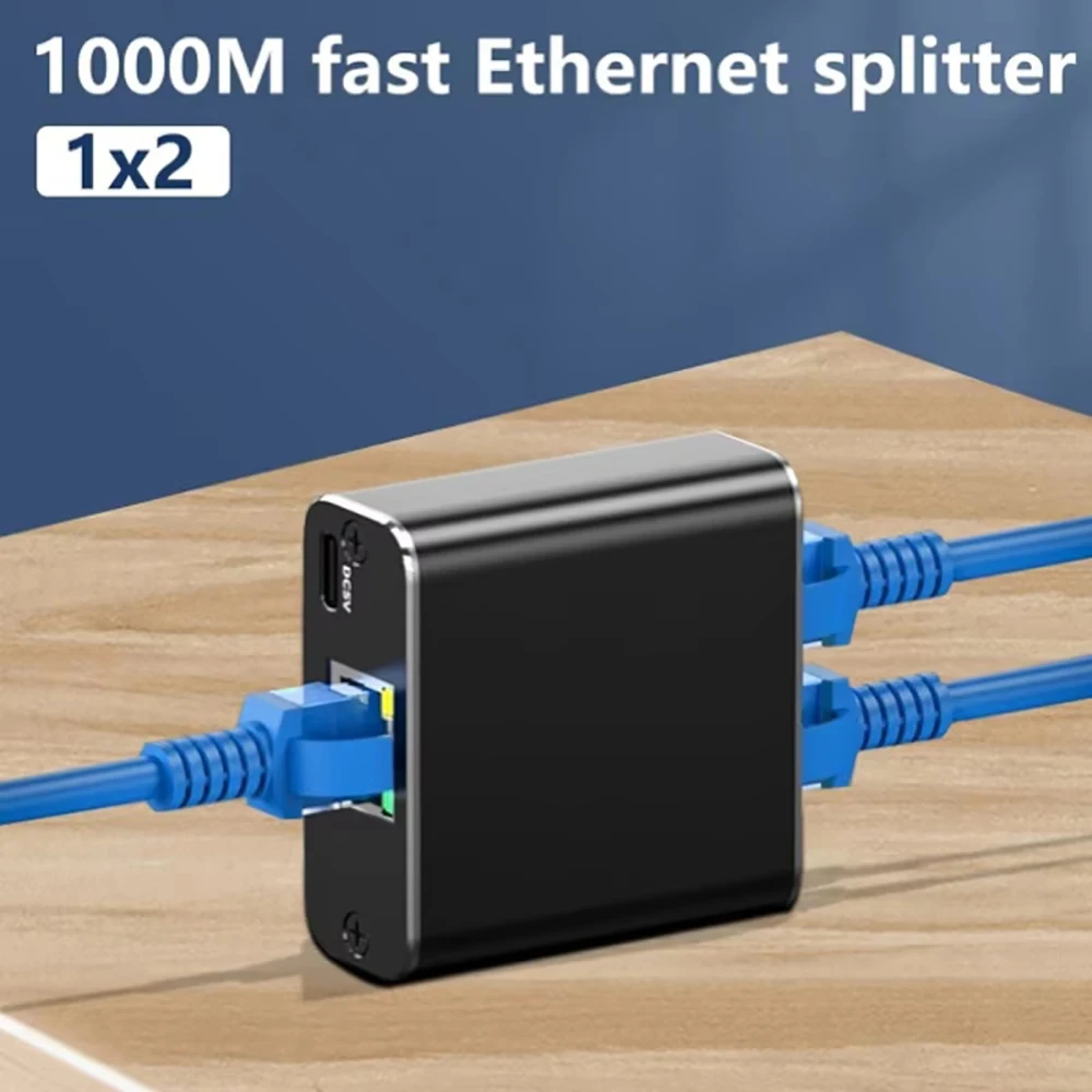 1 2 1000M Rj45 분배기 기가비트 이더넷 어댑터 인터넷 네트워크 케이블 확장기 Rj45 커넥터 PC TV 박스 라우터 공유기