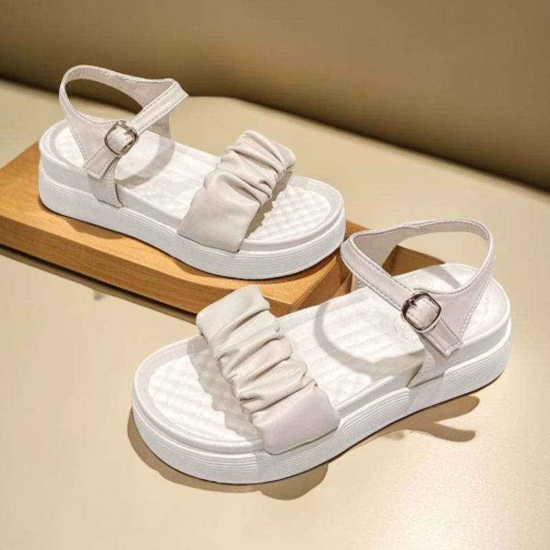 New Sandals Female Casual Daily Schoolgirl Beautiful Platform Fairy Wind Beach Flat Roman Shoes Women Shoes