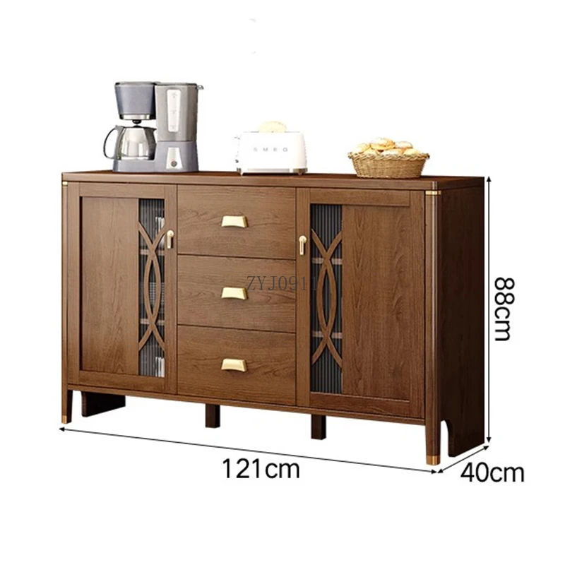 **Kitchen Island Sideboard Home Entrance Cabinet Storage Board Wooden Locker Cuisine Showcase Table Shelf Mobile Cucina Furnitur
