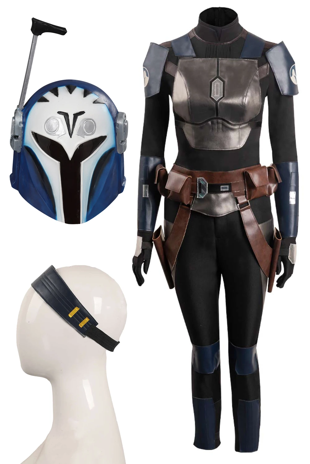 Maschera Star Wars Galac-Tac Bounty Hunter – Senza Casco – Cosplay Veloce