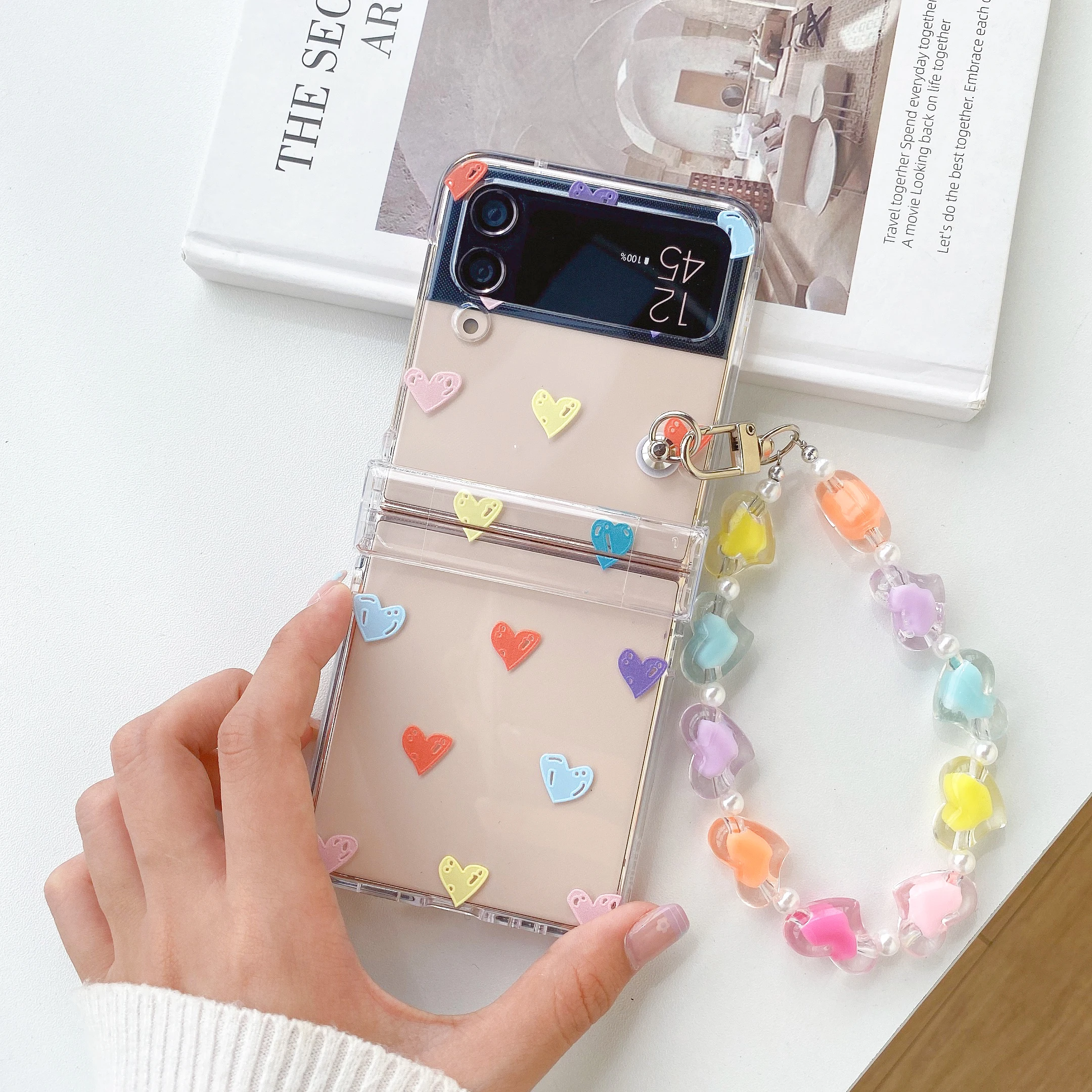 Love Heart Pattern Case for Samsung Galaxy Z Flip