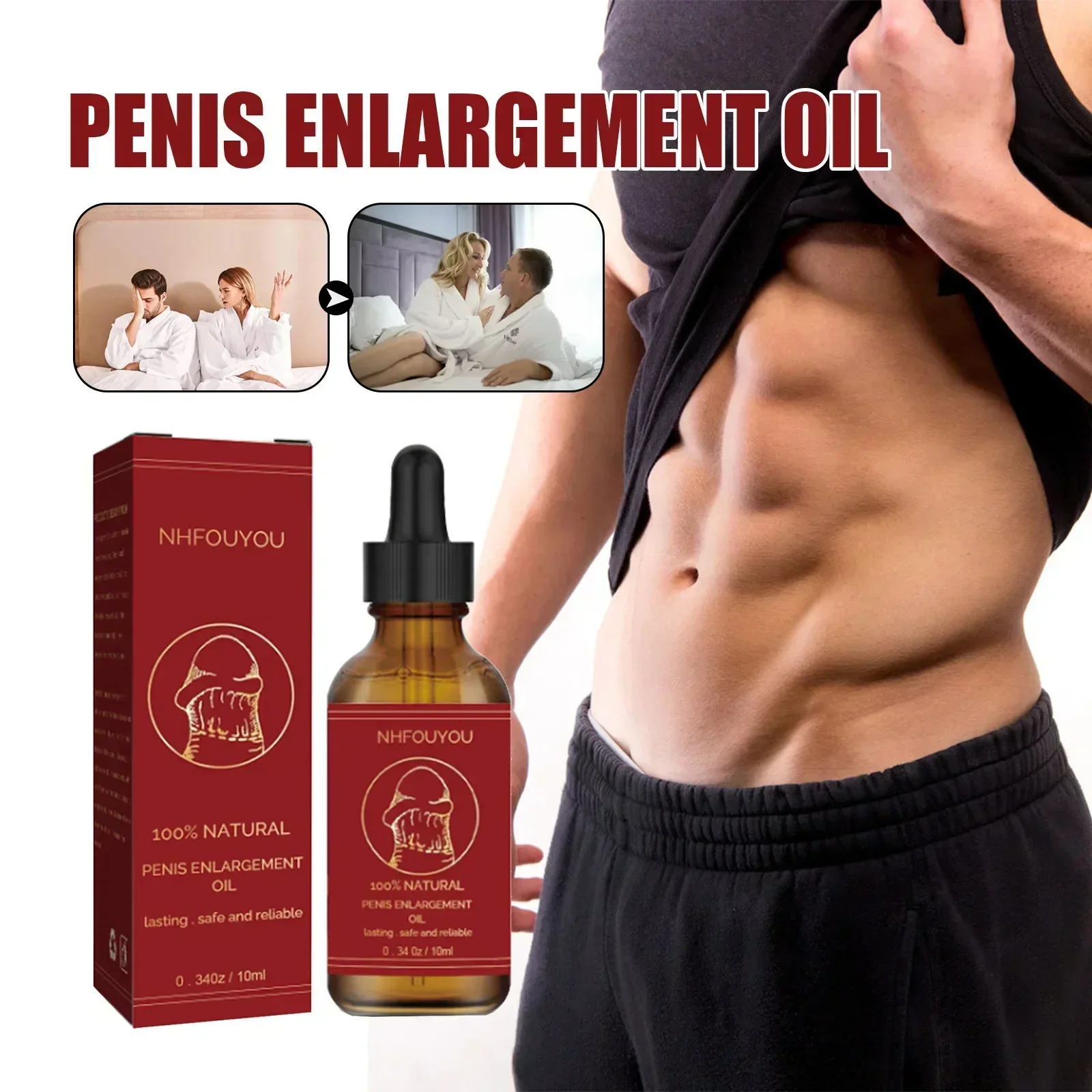 Penies Enlargment Growth Thickening Oil Enlarge For Men Enhance Dick Erection Big Cock Increase Massage Essential Oils