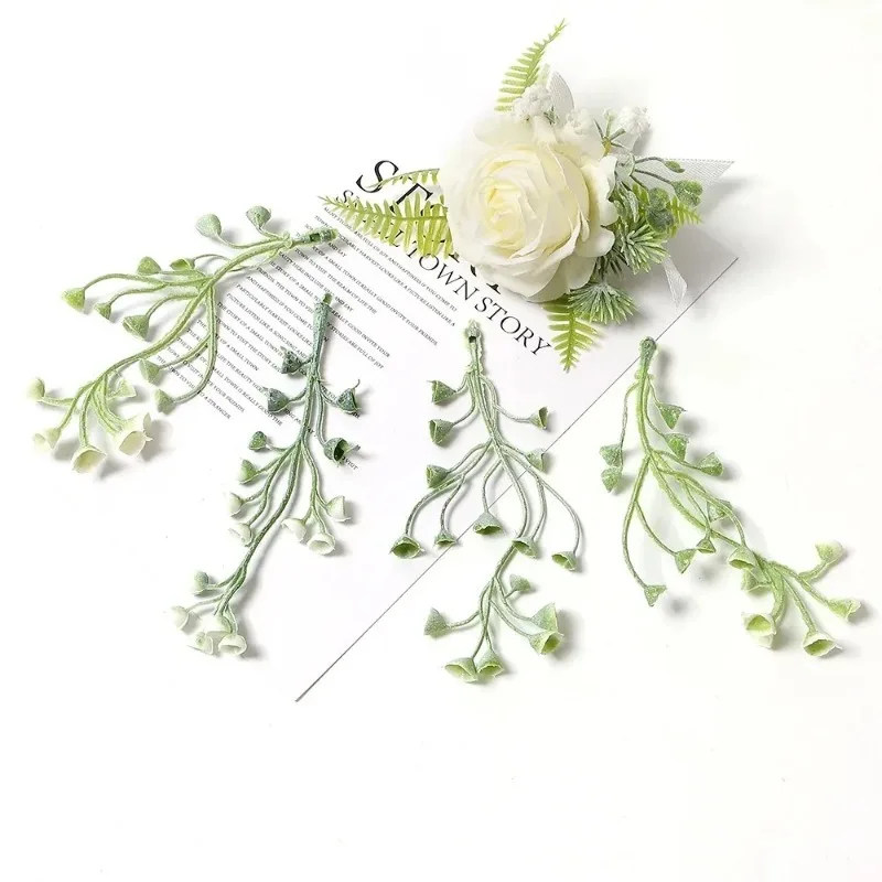 Green Artificial Leaf Garland for Home & Party Decor, DIY Crafts, and Festive Wreaths